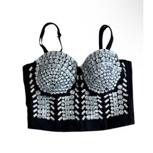 2023 Tops, women's rhinestones, underwear, tight corset, fashionable